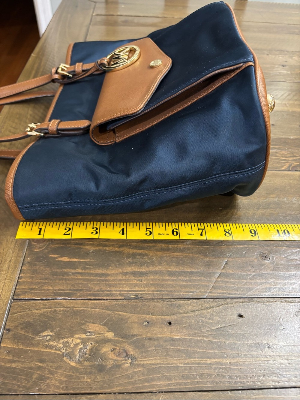 Michael Kors Jet Set Nylon Tote Bag in Navy Blue - Picture 12 of 12